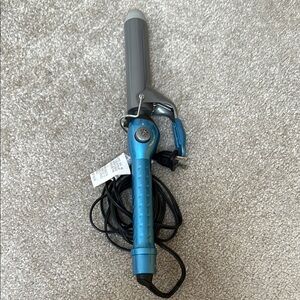 BaByliss Pro Blue and Gray Curling Iron, 1.25”
